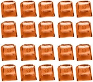 20Pcs Transparents Keycap Set 1X Height Crystal Translucent Keycaps For Mechanical Keyboard