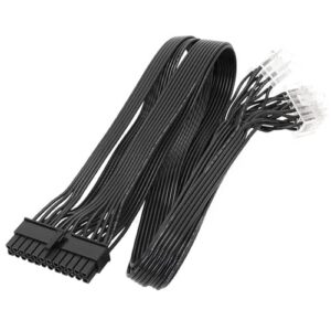 24PIN Mainboard Power Modular Cable GPU 24Pin Male Power Adapter Extension Cable for LEADEX G650 G1000 G1300