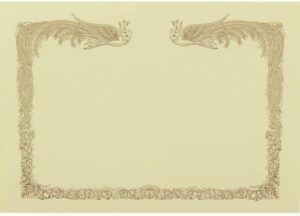 251104 A4 Award Paper for Laser Printers, Horizontal Frame, No Cloud, 100 Sheets