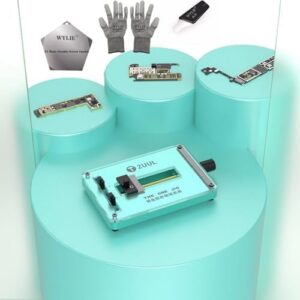 2UUL THE ONE JIG Heat Insulating Tempered Glass Gig for Mainboard IC Chip Board Holder BGA Maintenance Holder Tools for iPhone Repair WYLIE 5 Pack Mobile Repair Tool Sets