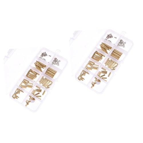 2sets Screws Kit Motherboard Screw Set Male and Female Standoffs for Electronics Repair 120pcs*2