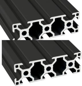 3090 Aluminum Extrusion T Slot 2000mm Long Black 1 Pack, Extruded Aluminum Profile T-Slot 30 Series European Standard Anodized Linear Rail 30 x 90 78.74″ 1Pcs