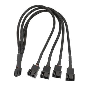 3/4 Way 4 Pin Fan Splitter Cable PC Fan Extension Cable Fan Extension Cable for Computer Case 4Pin Cooling Fan