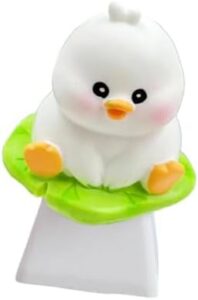3D Duck Keycap OEM Height Upgrades for Mechanical Keyboards Comfortable ABS Cartoon 3D Keycap for Gamers