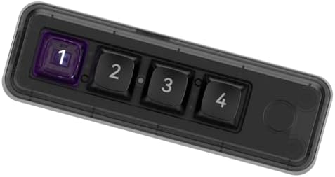 4 Key Small Keypad Mechanical Gaming Keyboard With Hot Swappable Key And USB C Port Color Lighting Adjustment