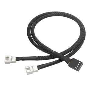 4PIN Black Mainboard Fan Cable Y Splitter Fan Cable Line Computer PC Fan Power Extension Cable Adapter Cable
