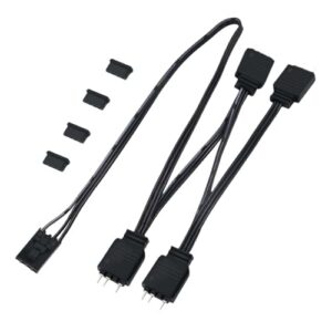 4Pin to 5V 3Pin Lighting Cable Converter for HDLL120 Fan Light Adapter Easy Connection of Fans to Mainboard Splitter