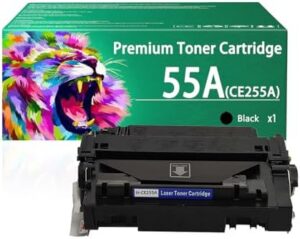 55A CE255A Toner Cartridge Compatible for HP 55A CE255A 55X CE255X Toner Cartridges Work for HP Laserjet M521dn P3015d P3015dn P3015n P3015x M525dn M525f Printers