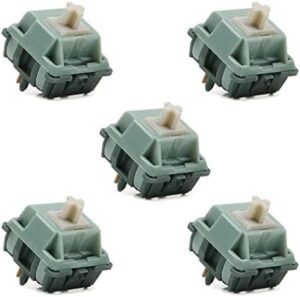 5PCS 5Pin 65g Bottom Force Green Snake Switches Dustproof Stem for Mechanical Keyboard