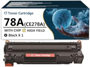 78A Toner Cartridge Replaces for HP Laserjet 78A CE278A Black Toner Cartridges Replacement Toner for HP Laserjet P1606dn MFP M1536dnf P1606 M1536 P1560 P1566 Printers, 1 Pack