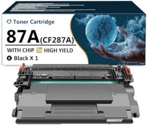 87A Toner Cartridge Replaces for HP Laserjet 87A CF287A Black Toner Cartridges Replacement Toner for HP Laserjet M501dn Enterprise M506dh M506dn M506n M506x MFP M527dn, 1 Pack