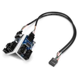 9Pin USB Splitter USB2.0 9 Pin Expansion Adapter for Desktop Computers Enhances Connection and Efficiency