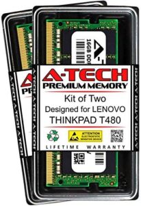 A-Tech 32GB (2 x 16GB) RAM for Lenovo THINKPAD T480 | DDR4 2400MHz SODIMM PC4-19200 260-Pin Non-ECC Memory Upgrade Kit