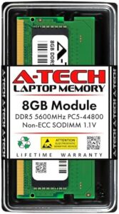 A-Tech 8GB RAM for ASUS TUF Gaming A16 (2025) FX608, FX608UP Laptop | DDR5 5600MHz PC5-44800 SODIMM 1.1V 262-Pin Non-ECC SO-DIMM Memory Upgrade