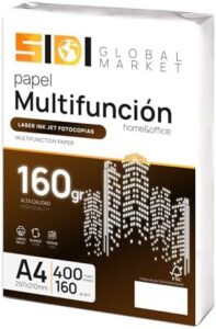 A4 Paper, 160 g Sheets, A4 Printer Paper, Pack of Sheets for School, Work or Personal Use, A4 Sheets for Photocopier and Multipurpose A4 Extra White – SIDI (400h, 160 g)