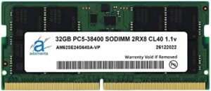 Adamanta 32GB (1x32GB) Compatible for ASUS TUF Gaming A17 (2022) Gaming Laptop DDR5 4800MHz PC5-38400 SODIMM 2Rx8 CL40 1.1v Notebook Memory Module Upgrade RAM