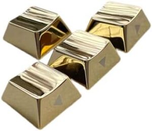 Alloy Metal Keycap Directional Keys Side Engraving Key Button for Mechanical Keyboards Customized Keycap 4PCS