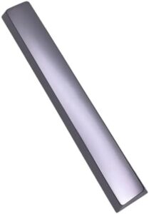 Alloy Spacebar Keycap in Gold/Silver Finish for Mechanical Keyboards Long Service for Gamers and Office Workers