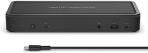 Belkin 14-port USB-C Docking Station, 65W Power Delivery, 4K Display, 2 HDMI Ports, 2 DisplayPort, 3 USB-C, 5 USB-A Ports, and 1 Gigabit Ethernet, USB-C Dock for Chromebook, Windows PCs, XPS and other