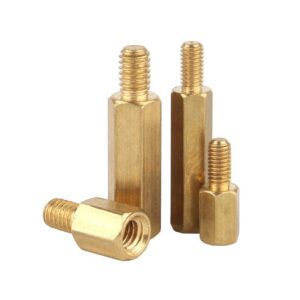 Brass Standoff Screws Single end Female Threaded Studs Hex Spacer Standoffs PCB Motherboard Hexagonal Pillar M3 x 9 +8mm 10 pcs