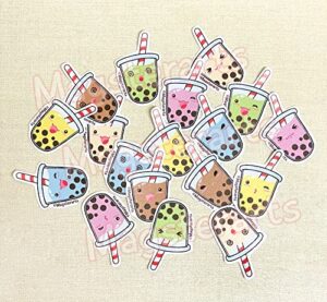 Bubble Tea Stickers. Boba Stickers. Kawaii Stationery. Planner Stickers. Laptop Stickers. Cute Stickers. Vinyl Stickers. Aesthetic Stickers