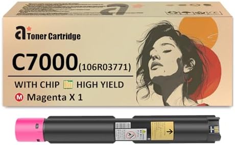 C7000 Toner Cartridges Replaces for Xerox C7000 106R03771 Magenta Toner Cartridge Work for Xerox VersaLink C7000 C7000DN C7000N Printers, 1 Pack