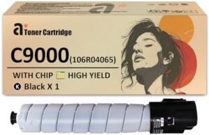 C9000 Toner Cartridges Replaces for Xerox C9000 106R04065 Black Toner Cartridge Work for Xerox VersaLink C9000 Printers, 1 Pack