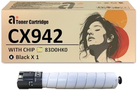 CX942 Toner Cartridges Replacement for Lexmark CX942 83D0HK0 83D0HC0 83D0HM0 83D0HY0 Toner Cartridge Compatible for Lexmark CX942 CX943 CX944 CX942adse Printers