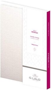 Clairefontaine – Ref 26600L – G.Lalo Correspondence Writing Set – Includes 10 x 8.5 x 13.5cm, 300gsm Cards + 10 x 9 x 14cm Lined Gummed Envelopes – Imperial Canvas