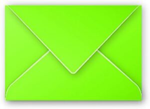 Clairefontaine – Ref 5540C – Pollen Envelopes (Pack of 20) – 75 x 100mm Sized, 120gsm Paper, Gummed Seal, Inkjet & Laser Printer Compatible, Acid Free – Intensive Green