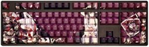 Computer keyborads PBT Dye Upgrade 108 Keycap Set Profile with Puller for Cherry Mx Gateron Kailh Switch Mechanical Keyboard Japanese Anime Series,High-end Key Cap，Limited (Azur Lane FL)