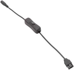 Convenient Fan Power Adapter DC5.5×2.1mm to 4Pin PC Fan Power Adapter Cable with Switching Button PC Case Fans Power