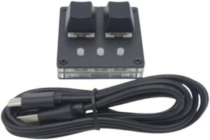 Customizable 2 Key Small Keyboard Switches Optional with Color Light TypeC Connection Enhances Productivity