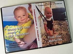 DVD Case Inserts Glossy A4 Size Inkjet or Laser 50 Sheets A4JG1034-50