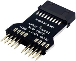 Double Port USB2.0 9Pin Expansion Adapter for 19Pin Motherboard Headers with Efficient Power Delivery