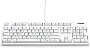 FILCO Majestouch2 HAKUA FKBN104MPS/EMW2-AKP English Layout, Cherry MX Quiet Red Axis with Asagi Keeper Included, Matte White USB/PS2 Mechanical Keyboard