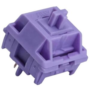 FKZ Hyacinth-V2u Mechanical Keyboard Switches,5Pin 45gf Linear Pre Lubed Switches Custom Wisteria-V2u Key Switch Set with POM Stem PC Housing for Gaming Keyboard DIY(70pcs)