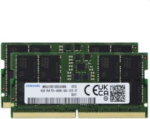 Factory Original 32GB (2x16GB) Compatible for ASUS TUF Gaming A17 (2022) Gaming Laptop DDR5 4800MHz PC5-38400 SODIMM 1Rx8 CL40 1.1v Notebook Memory Module Upgrade RAM Adamanta
