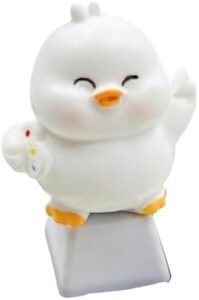 Fun 3D Duck Keycap OEM Height Cartoon Keycaps Optional Pattern for Mechanical Keyboards for Gamers and Professional