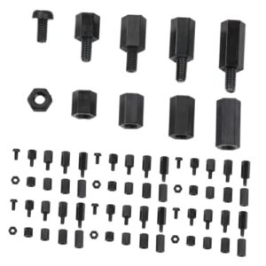 GLEAVI 180pcs Nylon Standoffs Kit Metric Screw Kit Computer Motherboard Standoffs Easy Install
