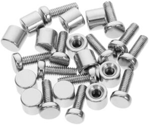 GLEAVI Whiteboard Mounting Hardware 24pcs Nails Standoffs Screws for Frame Advertising Wall Mount Screws Multi-use