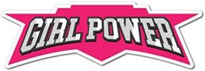 Girl Power Badge Sticker Decal Funny Player Gaming Pc Console Nerd Female