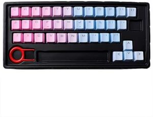 Gradient Color Keycap 37 PBT Double Shot Injection Backlit Keycaps Replacement for Cherry/ikbc/NOPPOO/Ducky Mechanical Gaming Keyboards (Sunset Gradient Color)