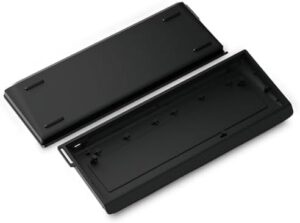 H60 Aluminum Keyboard Case,60% Customized Mechanical Gaming Keyboard Housing Compatible with Woot60HE/MADLIONS MAD 60 HE 61Keys Compact Barebones Keyboards DIY (Black)