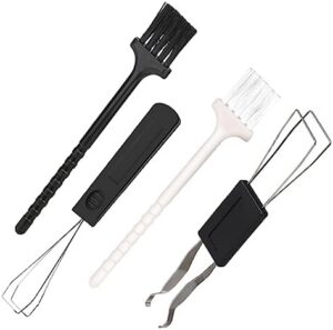 HEMOTON 4 Sets Keyboard Cap Remover Computer Cleaner Kit Dust Grime Remover Brush