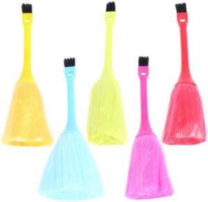 HEMOTON Practical Double-end Design 5pcs Keyboard Cleaning Brush for Home Office and Air Conditioning
