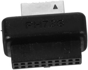 Hemoton USB 3.0 Front Panel Adapter 19pin to -e Connector High-Speed Transmission Easy to Use Computer Motherboard Expansion Card