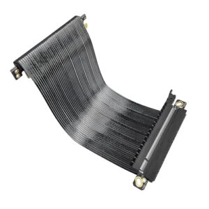 Highly Speed PCIe5.0 X16 Risers Cable for ITX Case Featuring Double Reverse and Low Impedance 0.9mm Thickness