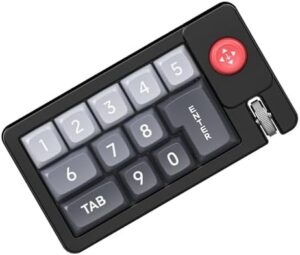 K810 Corded Mechanical Gamers Keyboard Hot-Swappable with Lighting Programmable Macros Joystick Small Keypad 12Keys