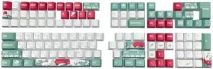 Korean Keycaps Set For 61/64/68/75/87/98/104/108 Mechanical Keyboards OEM Height Sea Pattern Keycaps